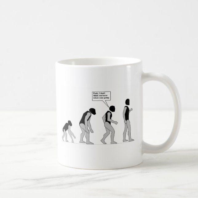Verloren in der Evolution Tasse (Rechts)