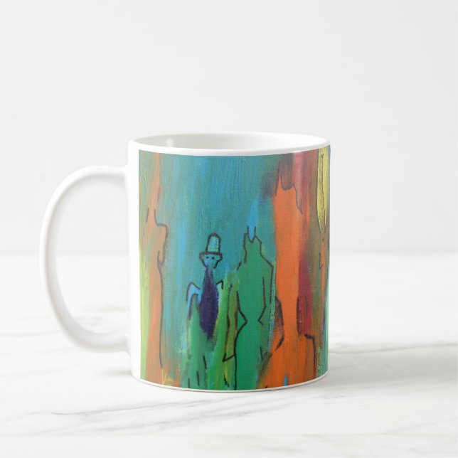 Verloren in der Menge - 1 von 2 Kaffeetasse (Links)