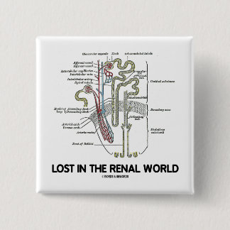 Verloren in der Nierenwelt (Niere Nephron) Button