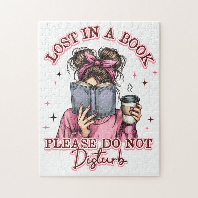 Verloren in einem Buch... Puzzle (Vertikal)