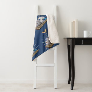 Verloren in einem Quatrain Sherpa Blanket von Adie Sherpadecke