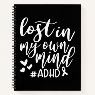 Verloren in meinem eigenen Kopf ADHD Notizbuch & T