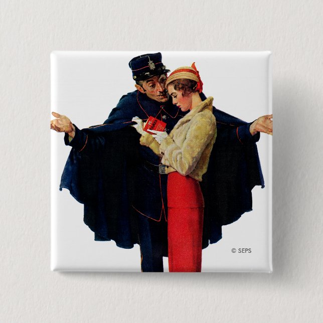 Verloren in Paris Button (Vorderseite)