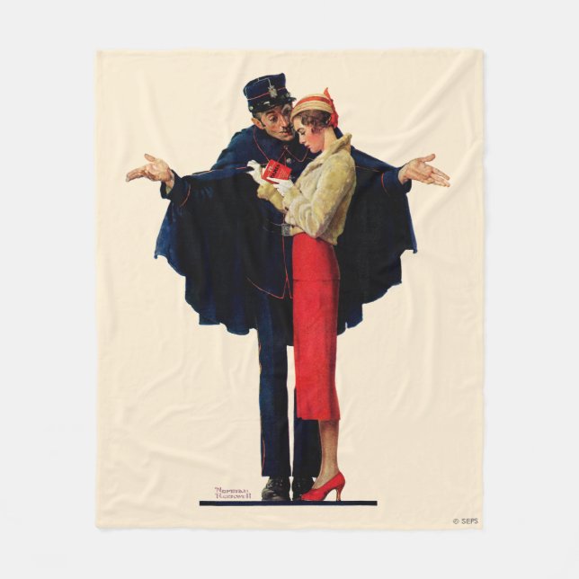 Verloren in Paris Fleecedecke (Vorderseite)