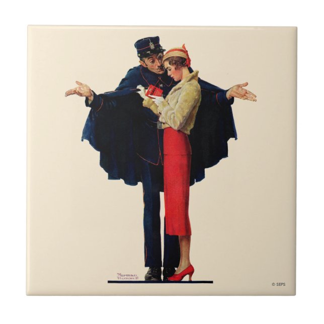 Verloren in Paris Fliese (Vorderseite)