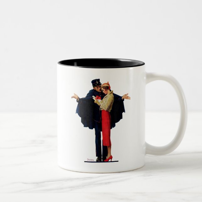 Verloren in Paris Zweifarbige Tasse (Rechts)