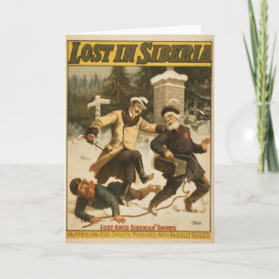 Verloren in Sibirien, Circa 1898. Karte