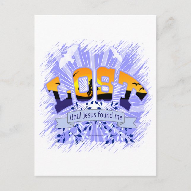 VERLOREN POSTKARTE (Vorderseite)