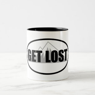 Verloren werden zweifarbige tasse