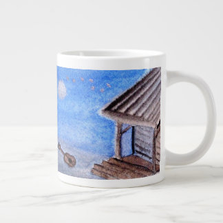...verlorene Gitarre.Kunst von Jutta Gabriel... Jumbo-Tasse
