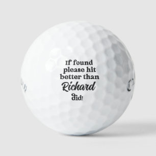 Verlorene Golfbälle-Witze - Benutzerdefinierter Na Golfball