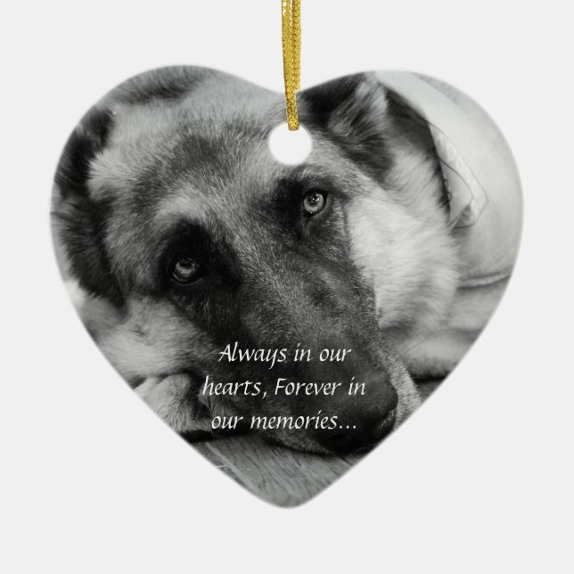 Verlorene Haustier-Verzierung Keramik Ornament (Vorne)