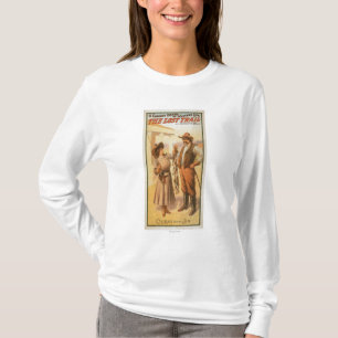 Verlorene Hinterkomödie - Frauen-Fischen-Western T-Shirt