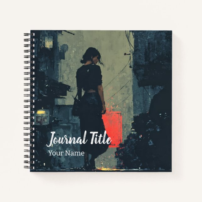 Verlorene Schatten Journal — Benutzerdefinierter N Notizbuch (Vorderseite)