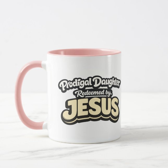 Verlorene Tochter - Erlöst durch JESUS Tasse (Links)
