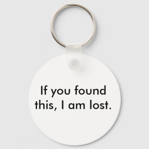 Verlorene und gefundene Schlüssel-Kette Schlüsselanhänger