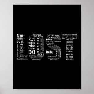 Verlorene Zitate Clic Drama TV-Show Sci-Fi Lustig  Poster