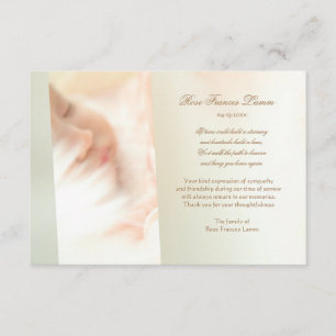 Verlorener Liebe-Trauerfall danken Ihnen zu Dankeskarte