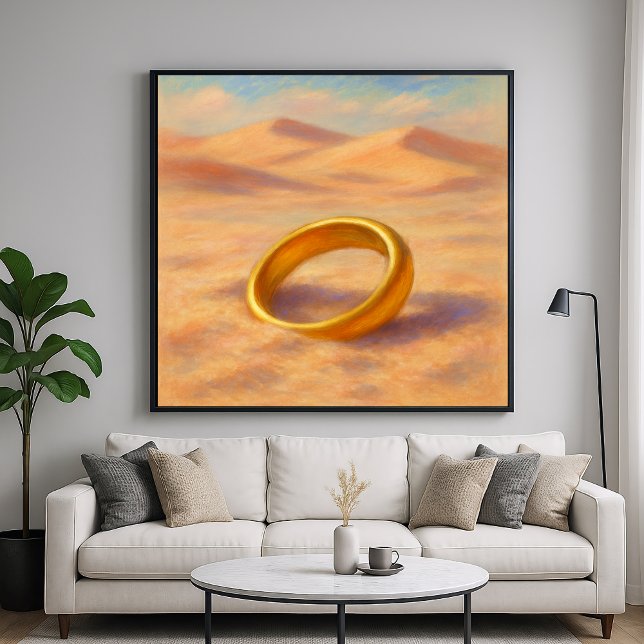 Verlorener Ring - Kunst im Pastell-Malstil Poster (Von Creator hochgeladen)