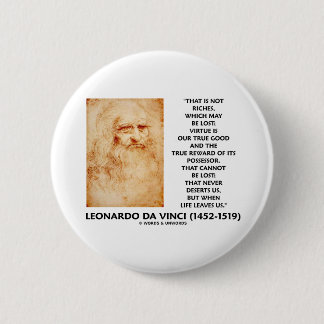 verlorener Vorzug da Vincis nicht Reichtum ist Button