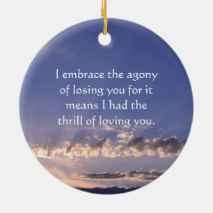 Verlorenes geliebt einer Verzierung Keramikornament