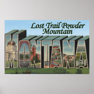 Verlorenes Hinterpulver, Montana Poster