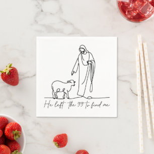 verlorenes Schaf Jesus Serviette