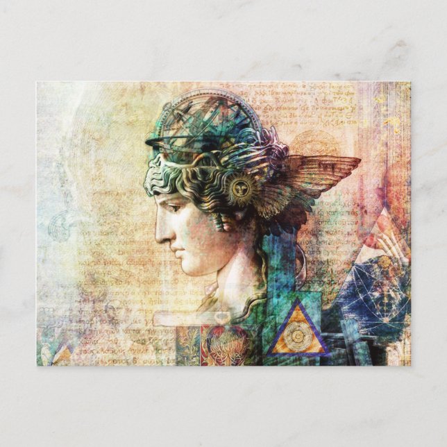 verlorenes Wissen Postkarte (Vorderseite)