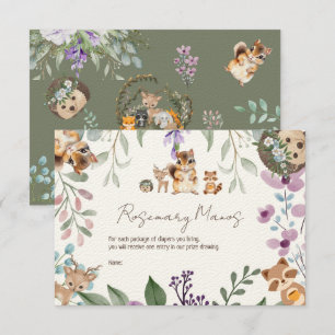 Verlosung für niedliche Grünwaldtierwälder Begleitkarte