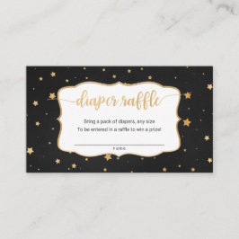 Verlosungskarte für das Black Gold Star-Chalkboard Visitenkarte