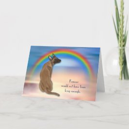 Verlust der Belgischen Malinois Hunde Rainbow Symp Feiertagskarte