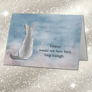 Verlust der Cat Beileid Condolence Card Feiertagskarte