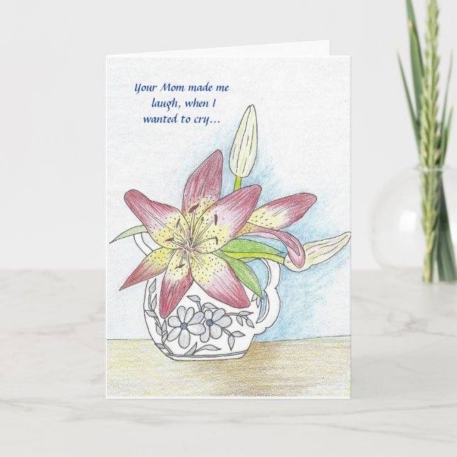 Verlust der Mama Sympathy Card Karte (Vorderseite)
