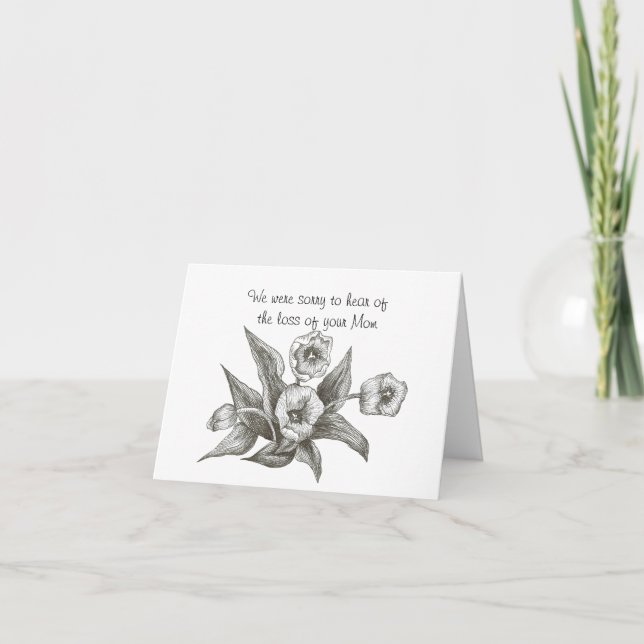 Verlust der Mama Tulips Card Karte (Vorderseite)