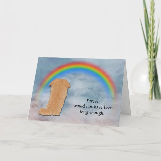 Verlust der Pekingese Condolence Card Feiertagskarte (Vorderseite)