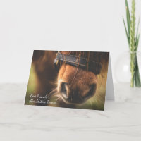 Verlust der Pony Custom Horse Sympathy Card