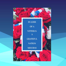 Verlust der Veteran Sympathy Card Dankeskarte