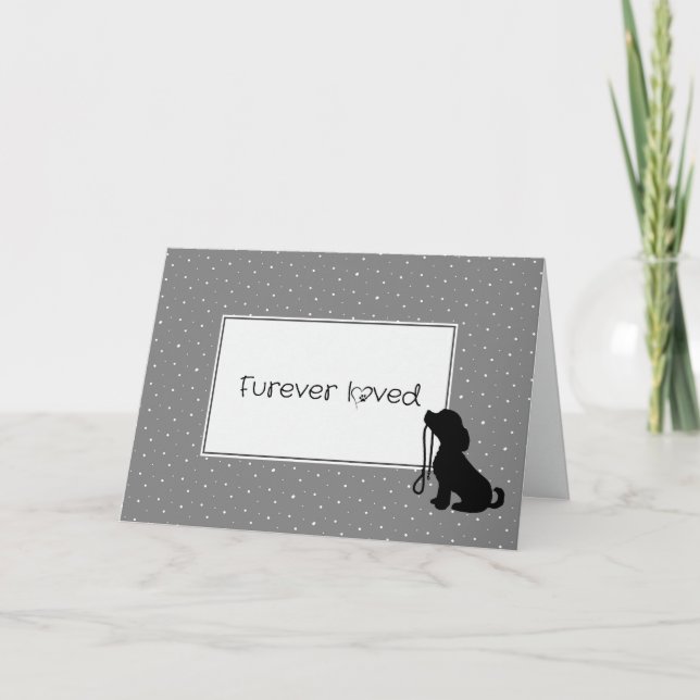 Verlust des Beileids Karte (Vorderseite)