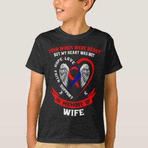 Verlust des Ehepartners Chd-Bewusstseinsmonat Herz T-Shirt