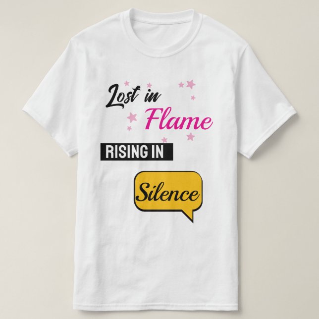 Verlust des Flammenaufstiegs im T - Shirt der Stil (Design vorne)