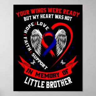 Verlust des kleinen Bruders CHD-Aufklärungsmonat H Poster