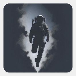 Verlust des Kosmos-Aufklebers Quadratischer Aufkleber