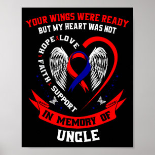 Verlust des Onkels Chd Bewusstseinsmonat Herzkrank Poster