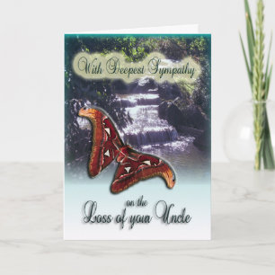 Verlust des Onkels - mit tiefer Sympathiekarte Karte