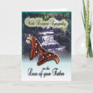 Verlust des Vaters - mit tiefster Sympathiekarte Karte
