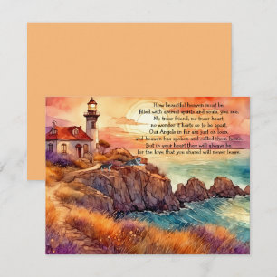 Verlust einer Begrüßungskarte des Beileids Dankeskarte