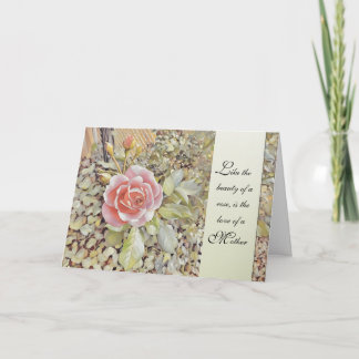 Verlust einer Mutter - Rosen-Sympathie-Karte Karte