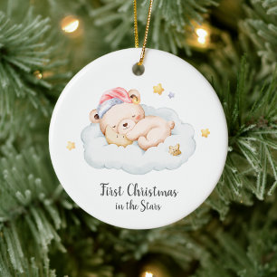Verlust eines Babys Erster Weihnachtstag eines Jun Keramik Ornament