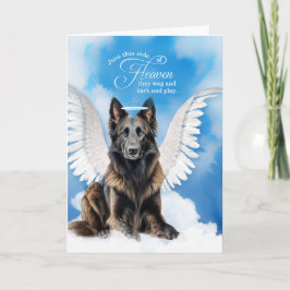Verlust eines belgischen Hundes Tervuren Angel Pet Karte