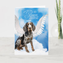 Verlust eines Bluetick Coonhound Dog Pet Beileid